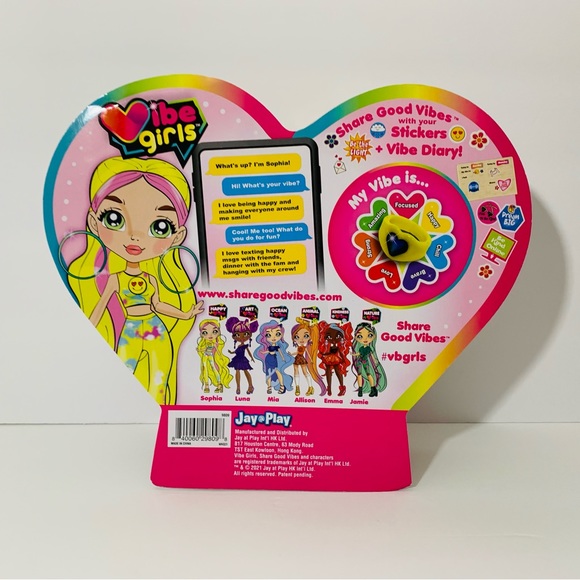 🆕 Vibe Girls 8 Inch Sophia Happy Vibe Doll & Accessories - Picture 8 of 9